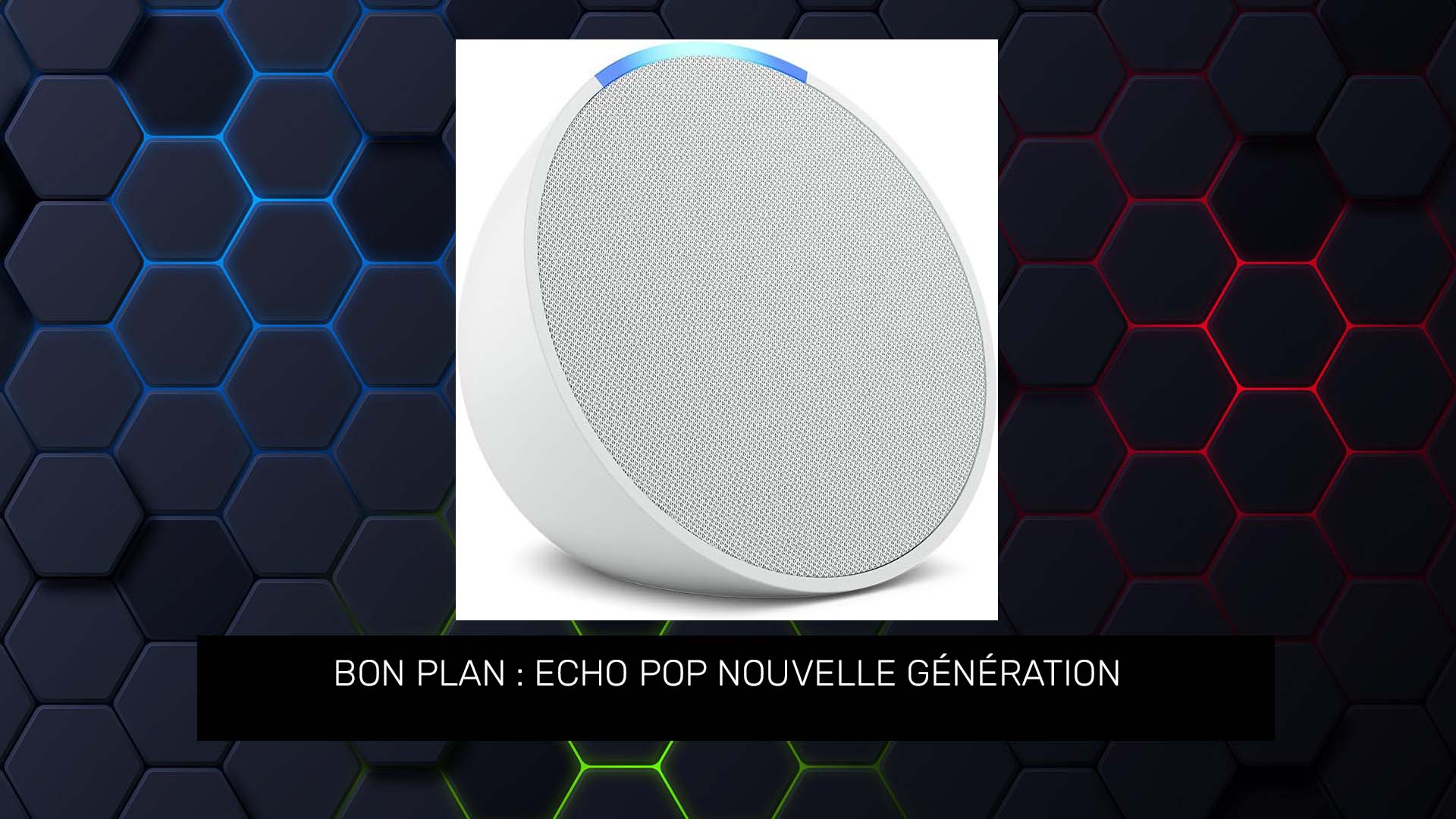 Bon Plan : Echo Pop Nouvelle Génération - Enceinte Connectée Bluetooth et Wi-Fi au Son Riche avec Alexa - Blanc