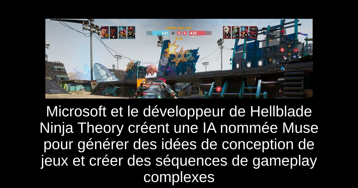 Microsoft et le développeur de Hellblade Ninja Theory créent une IA nommée Muse pour générer des idées de conception de jeux et créer des séquences de gameplay complexes