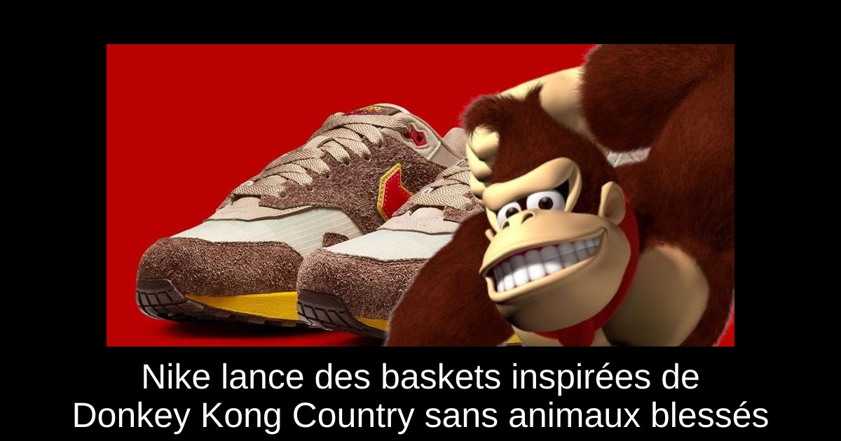 Nike lance des baskets inspirées de Donkey Kong Country sans animaux blessés