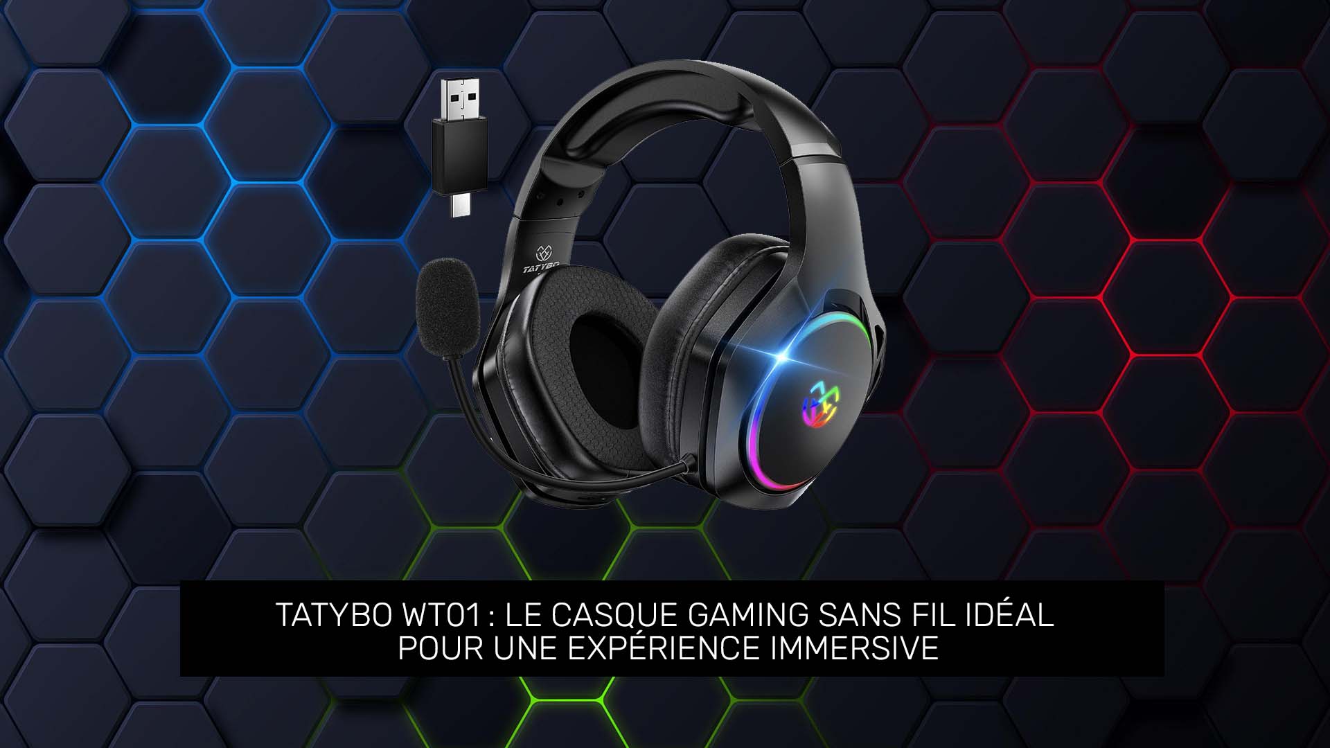 Tatybo WT01 : Le Casque Gaming Sans Fil Idéal moins 50 €