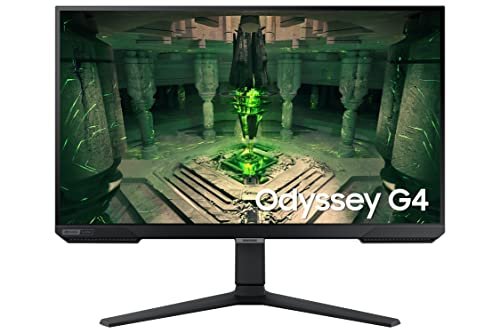Samsung Odyssey G4, 27" , 1ms, 240Hz, Dalle IPS, Résolution FHD 1920x1080, 400cd/m2,1000:1, Compatible G-Sync, AMD FreeSync Premium, Low Input Lag Mode, Pied Ajustable, HDMI, DisplayPort